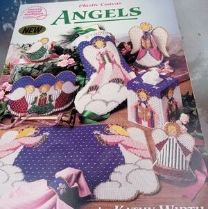 Plastic Canvas Angels by Kathy Wirth Needlework Christmas Ornaments
